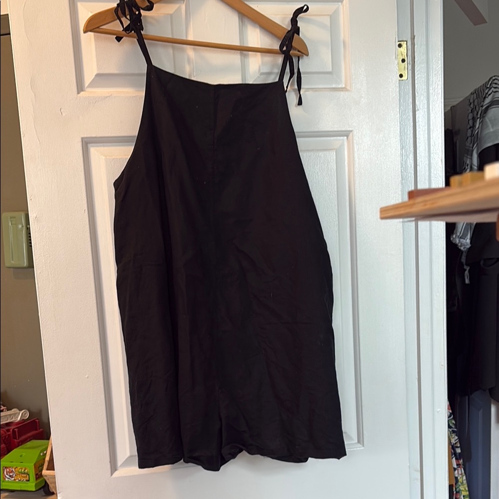 COS Black linen Sleeveless Romper L